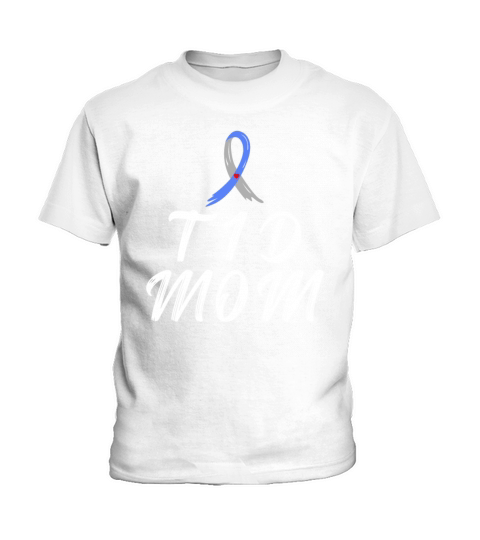 T1D Mom Diabetes Type 1 Awareness Month Kids T-Shirt