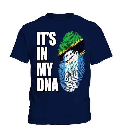 Tanzanian And Guatemalan Vintage Heritage DNA Flag Kids T-Shirt