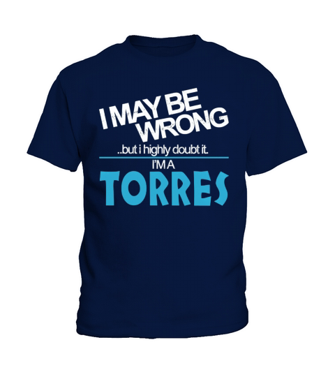 Torres Doubt Wrong - Torres Name Shirt Kids T-Shirt