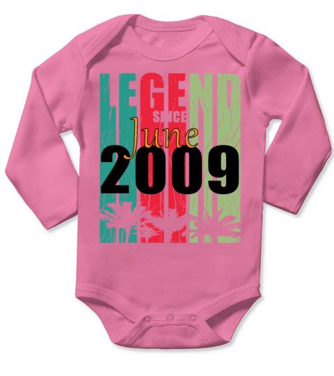 2009 vintage born in June gift Long Sleeve Baby One-Piece