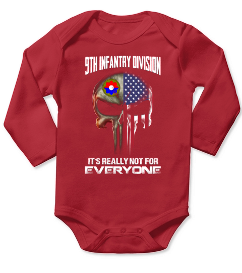 9th infantry division Long Sleeve Baby One-Piece