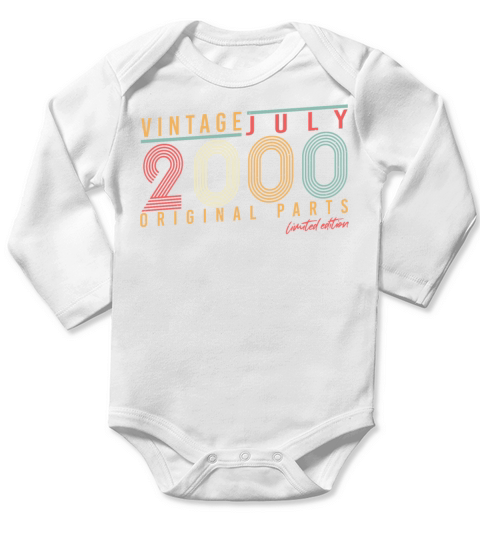 Birth Month July 2000 Long Sleeve Baby One-Piece
