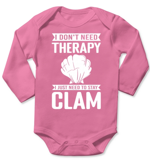 Collect Clams Shelling Seashell Hunter Long Sleeve Baby One-Piece