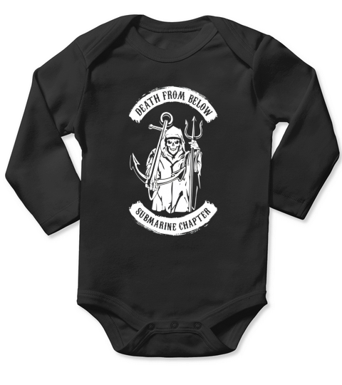 DEATH FROM BELOW SUBMARINE CHAPTER T-SHIRT Long Sleeve Baby One-Piece