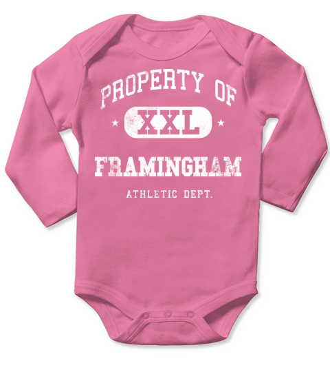 Framingham XXL Property of Athletic Department Long Sleeve Baby One-Piece