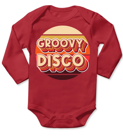 Groovy disco Dancer Gift Long Sleeve Baby One-Piece