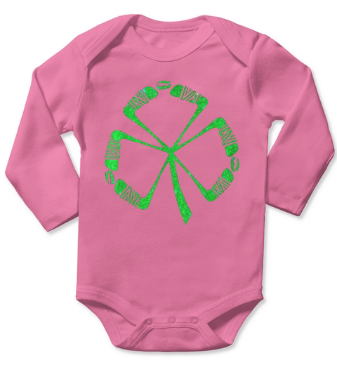 Hockey Shamrock Long Sleeve Baby One-Piece