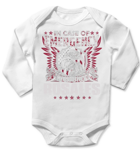 Its Great To Be ROSALES Tshirt Long Sleeve Baby One-Piece