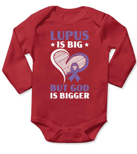 Lupus Awareness Purple Ribbon Autoimmune Disease Long Sleeve Baby One-Piece
