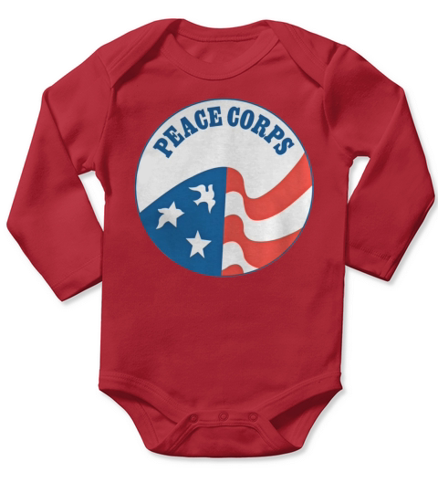 Peace Corps logo tee shirt T-Shirt Long Sleeve Baby One-Piece