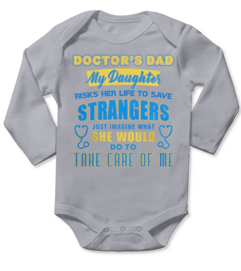 Perfect T-Shirt For Doctor Dad Long Sleeve Baby One-Piece