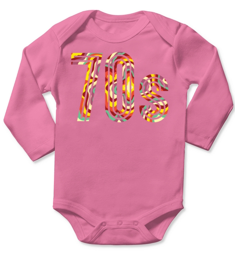 Retro 70s 1970 Vintage Seventies Party 1970s Long Sleeve Baby One-Piece