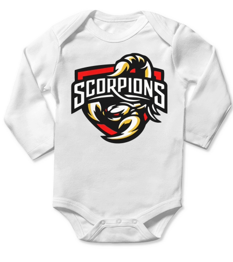 Scorpions logo T-Shirt Long Sleeve Baby One-Piece