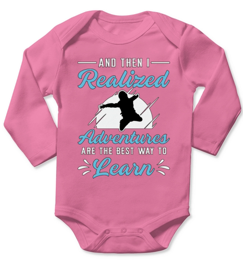 Skydiver And Then I realized Adventures Vintage Long Sleeve Baby One-Piece