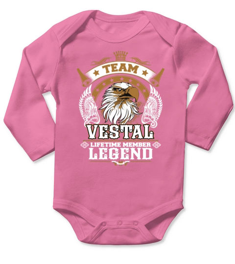VESTAL TEAM LEGEND, VESTAL TSHIRT Long Sleeve Baby One-Piece