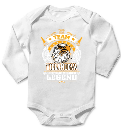 VILLANUEVA TEAM LEGEND, VILLANUEVA TSHIRT Long Sleeve Baby One-Piece