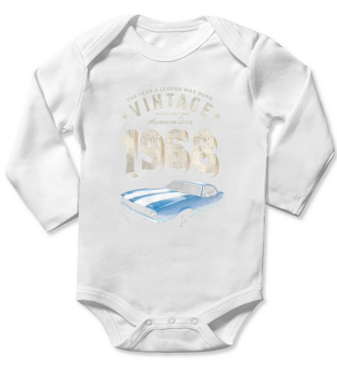 VINTAGE CAMARO 1968 SHIRT Long Sleeve Baby One-Piece