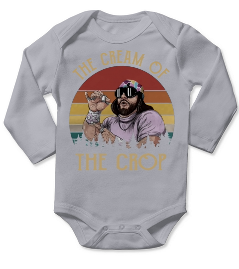 Vintage Randy Savage The Cream Of The Crop shirt Long Sleeve Baby One-Piece