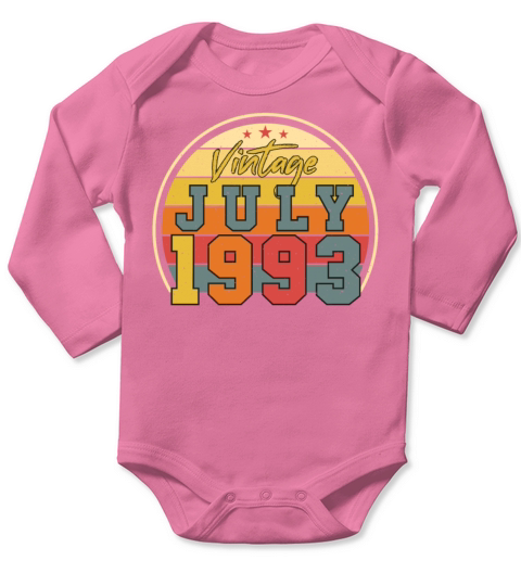 Year Of Construction 1993 July Long Sleeve Baby One-Piece