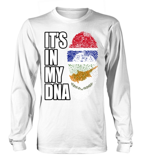 Gambian And Cypriot Mix Heritage DNA Flag Long sleeved Unisex