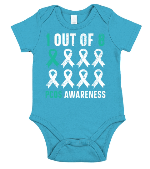 1 Out Of 8 Polycystic Ovary Syndrome Warrior Short Sleeve Baby One-Piece