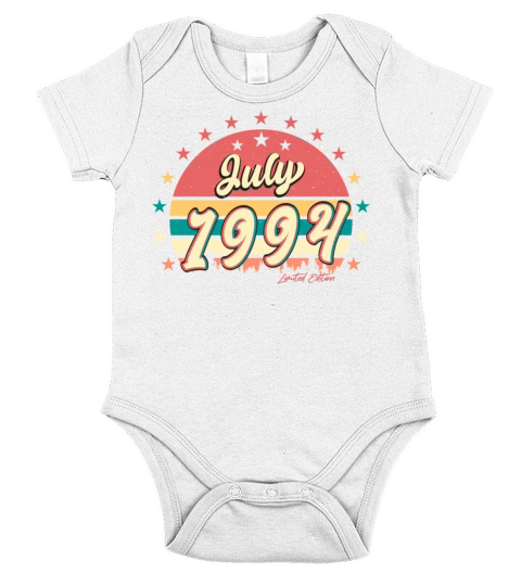 1994 Year Of Construction In July Short Sleeve Baby One-Piece