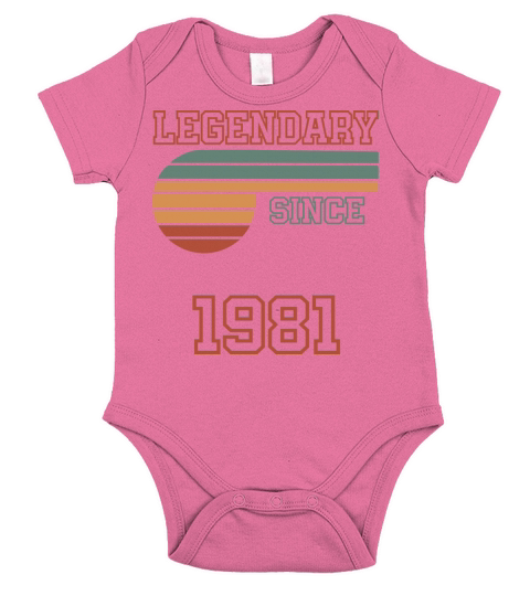 41 Birthday 1981 Short Sleeve Baby One-Piece
