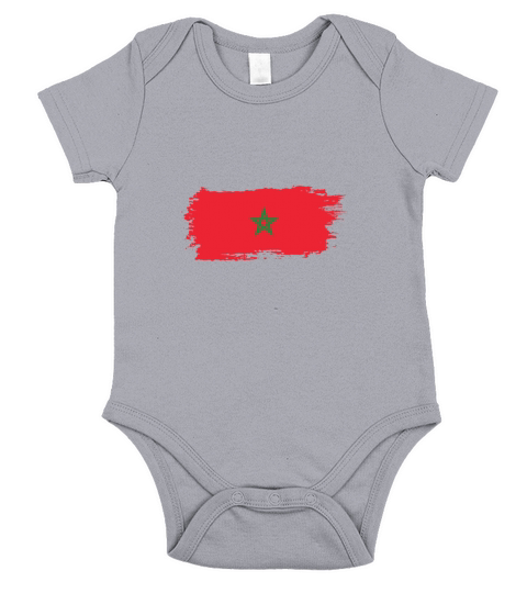 Abstract Flag Of Morocco Short Sleeve Baby One-Piece