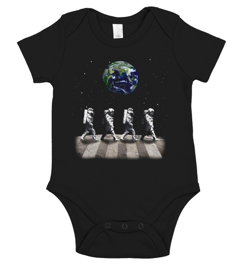 Astronaut Walk On The Moon Abbey Road Earth shirt Short Sleeve Baby One-Piece