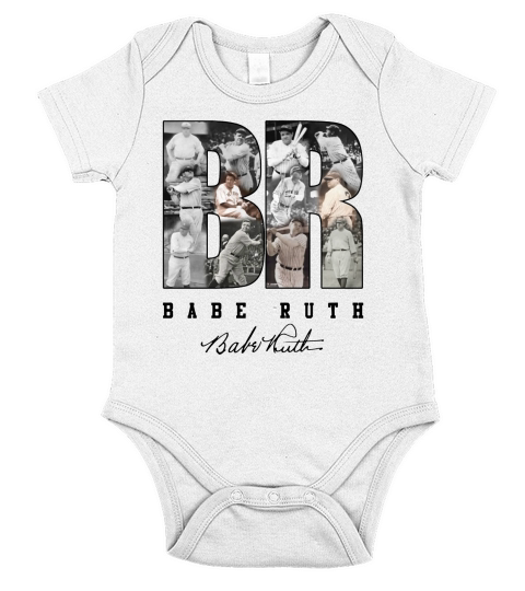 BABE RUTH Short Sleeve Baby One-Piece