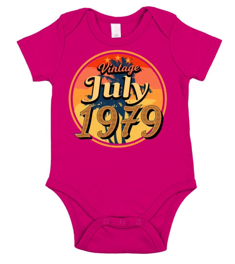 Best Year Of Birth 1979 July Short Sleeve Baby One-Piece