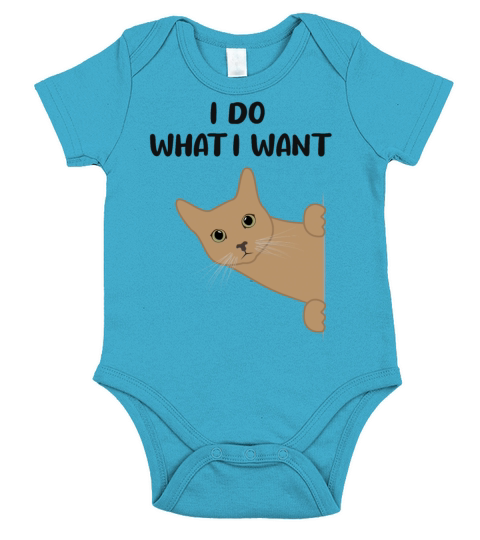 Cat Sassy Kitten Cat Funny Quote Gift Idea Short Sleeve Baby One-Piece