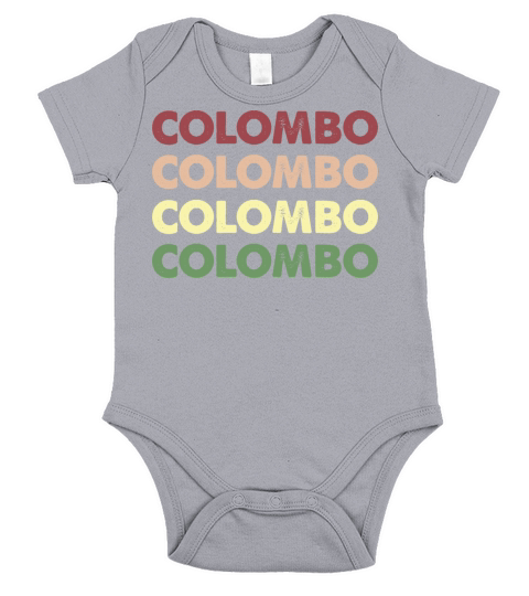 Colombo Shirt - Funny Personalized Name Colombo Short Sleeve Baby One-Piece