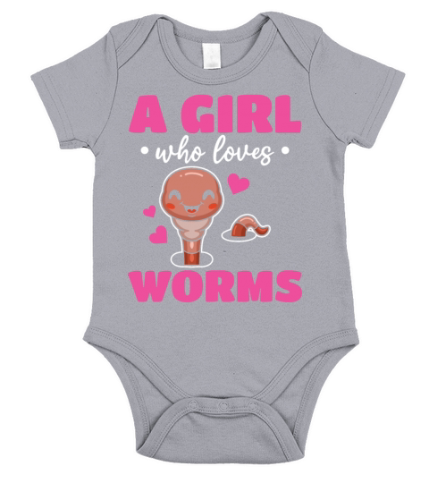 Compost Worm Cute Worm - A Girl Who Loves Worms Short Sleeve Baby One-Piece