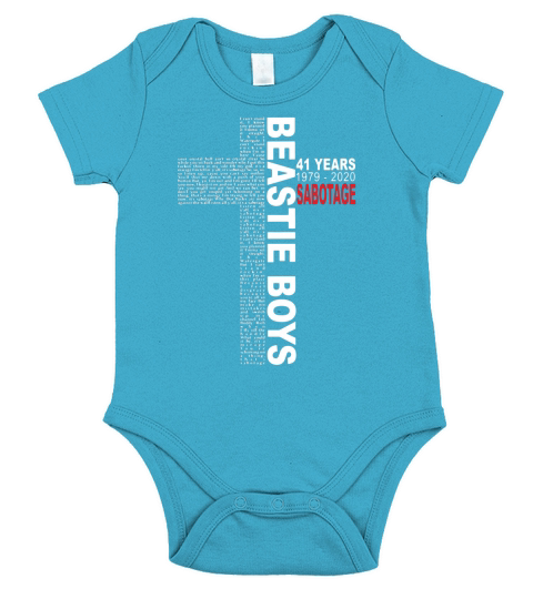 Cross Beastie Boys 41 years 1979-2020 Sabotage shirt Short Sleeve Baby One-Piece