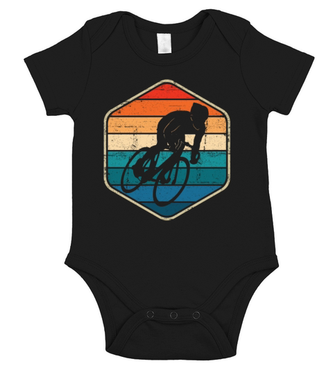 Cycling Sports Retro Cyclist Short Sleeve Baby One-Piece