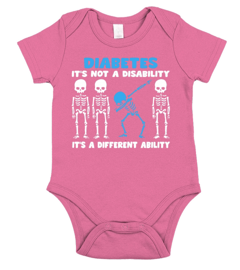 Diabetes Its not a disability its a different ability Short Sleeve Baby One-Piece