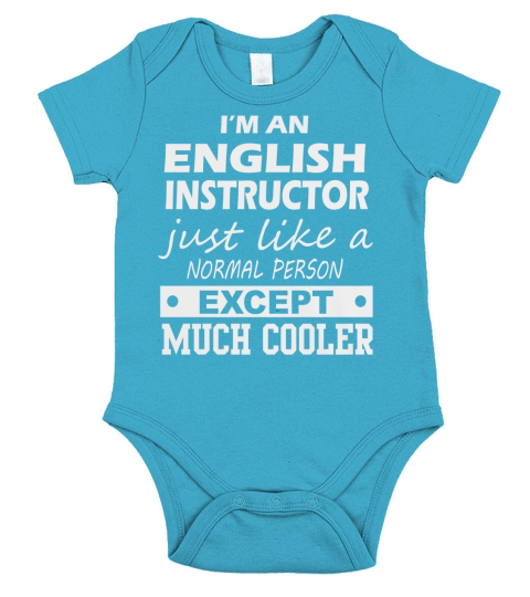 ENGLISH INSTRUCTOR Cooler Short Sleeve Baby One-Piece