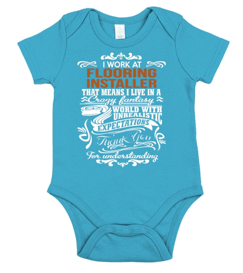FLOORING INSTALLER live fantasy Short Sleeve Baby One-Piece