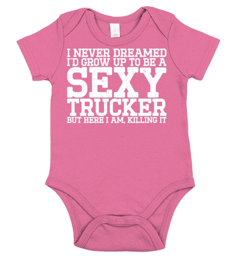 Funny Truck Driver Short Sleeve Baby One-Piece