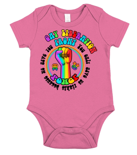 Gay Liberation Front LGBTQ Riot Vintage Short Sleeve Baby One-Piece