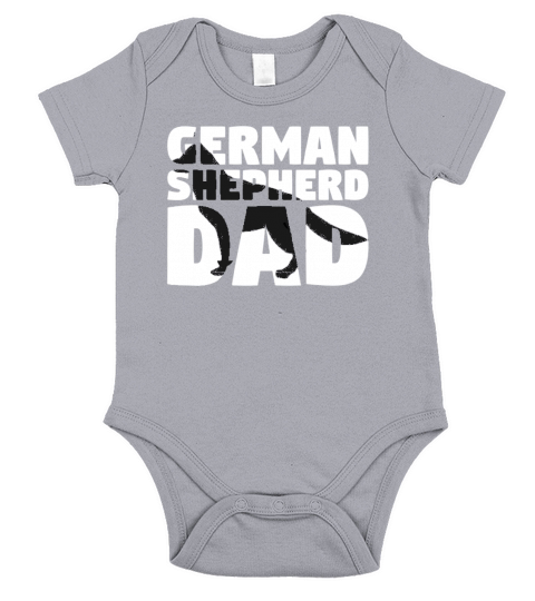 German Shepherd Dad Dog Father Short Sleeve Baby One-Piece