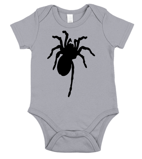 glow-in-the-dark tarantula t-shirt Short Sleeve Baby One-Piece