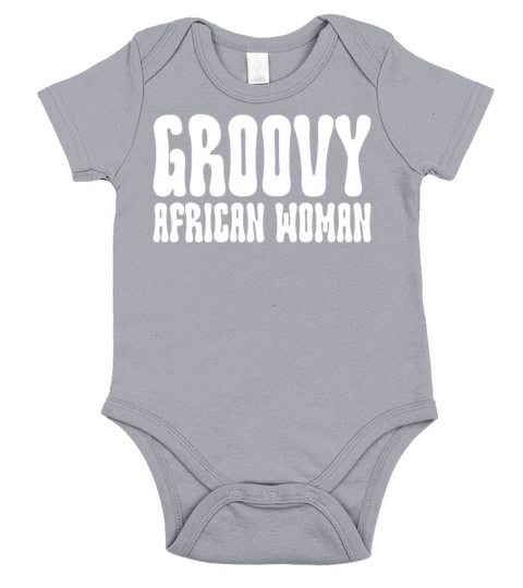 Groovy African Woman Short Sleeve Baby One-Piece
