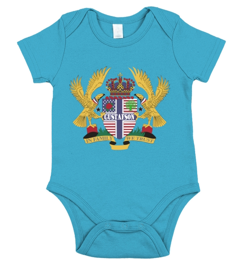 Gustafson Family Crest For American People - Gustafson Family T-Shirt, Hoodie, Sweatshirt Short Sleeve Baby One-Piece