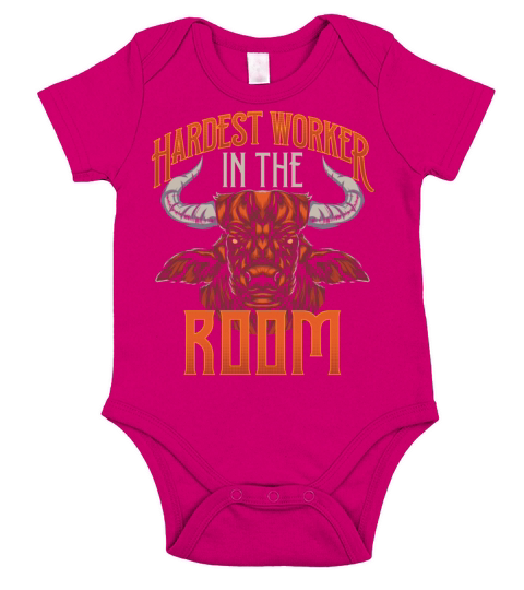 Hardest Worker in the Room Gym Workout Bodybuilder Short Sleeve Baby One-Piece