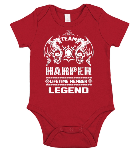HARPER team lifetime member legend Short Sleeve Baby One-Piece
