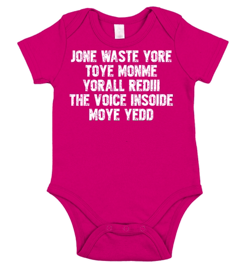 jone waste yore toye monme yorall rediii the voice Short Sleeve Baby One-Piece