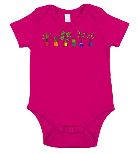 LGBTQ Plant LGBT Pride Rainbow Short Sleeve Baby One-Piece