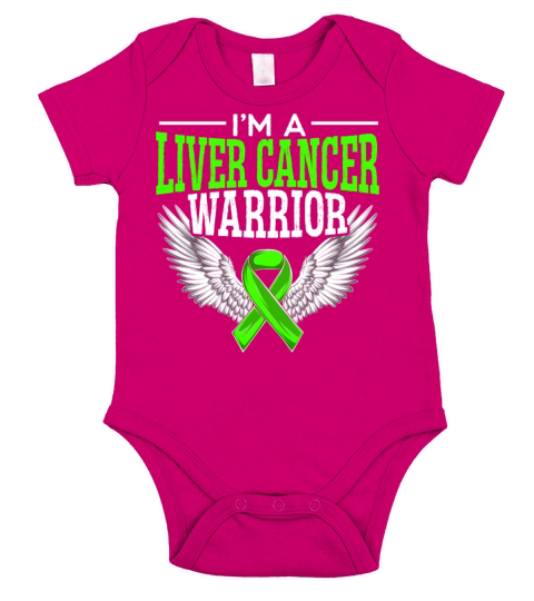 Liver Cancer Warrior Primary Hepatic Cancer Short Sleeve Baby One-Piece